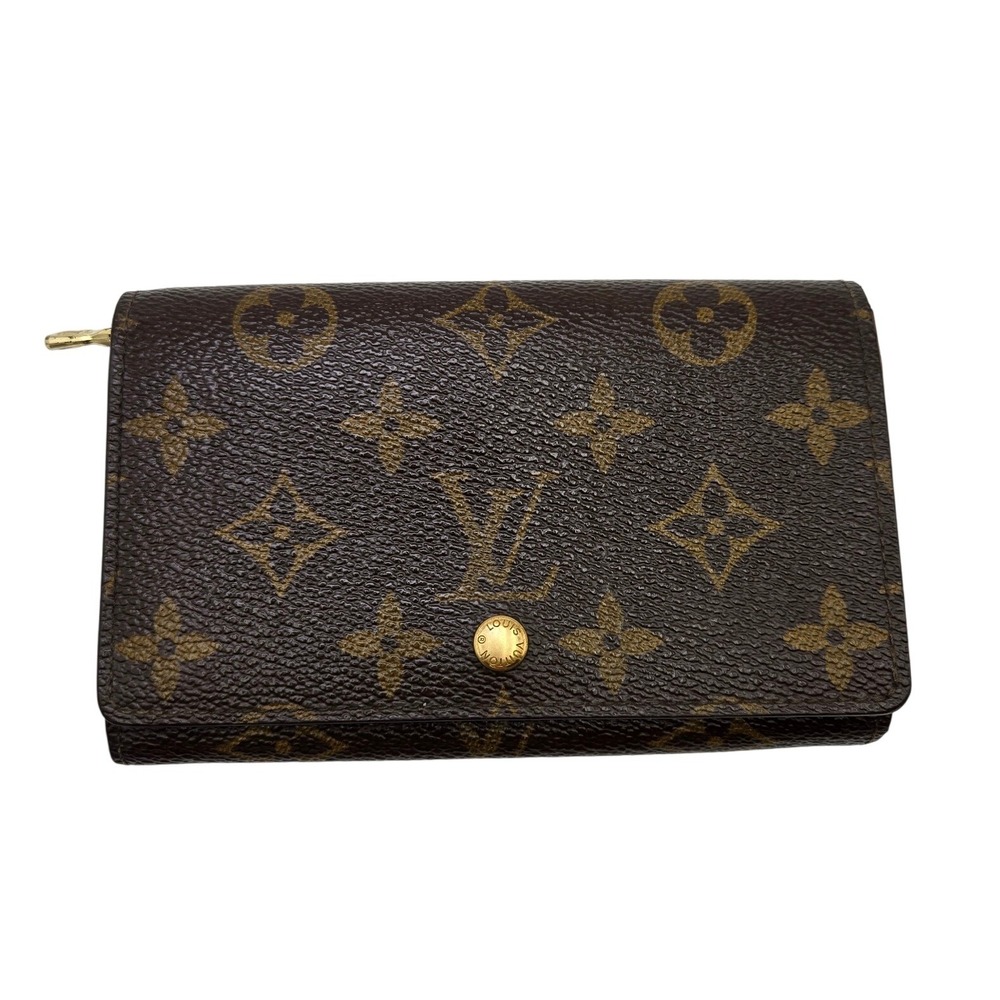 Louis Vuitton Monogram Tresor Wallet Brown Canvas Bifold France